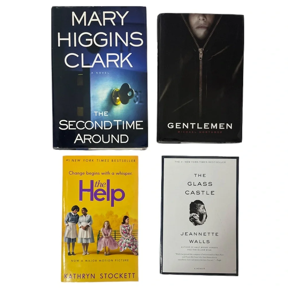 Bestseller Book Bundle The Help Glass Castle Mary Higgins Clark Gentlemen 4 Pc